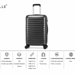 Enes-Vanille Luggagedark Grey Medium MS Department Store Oman