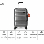 Enes-Vanille Luggagedark Grey Small MS Department Store Oman
