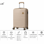 Enes-Vanille Luggage Cream Color Large MS Department Store Oman
