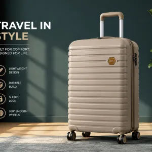 Enes-Vanille Luggage Cream Color Large MS Department Store Oman