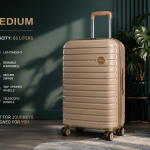 Enes-Vanille Luggage Cream Color Medium MS Department Store Oman