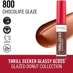 Rimmel Thrill Seeker Glassy Gloss Donut Glaze Extension  800 -(Chocolate Glaze) MS Department Store Oman