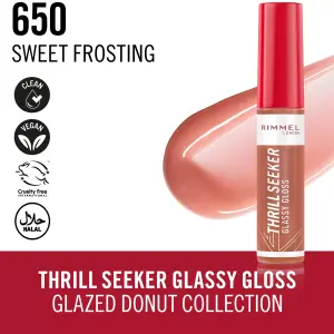 Rimmel Thrill Seeker Glassy Gloss Donut Glaze Extension  650 (Sweet Frosting) MS Department Store Oman
