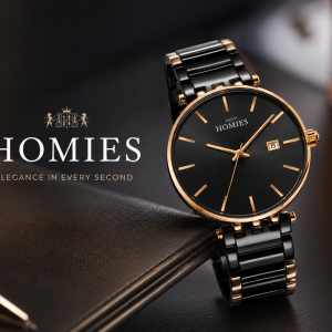 Homies Black And Rose Gold Watch MS Department Store Oman