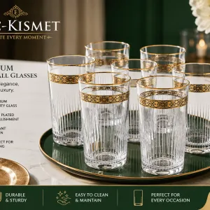 6 Piece Water Glass Set  MS Department Store Oman