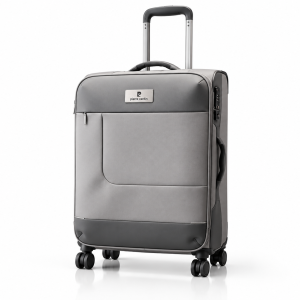 Pierre Cardin Airlite 3 Pcs Soft Trolley 24Lt Gry MS Department Store Oman