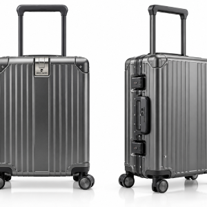 Pierre Cardin Kepler Pc Wide Trolley Aluminium Frame Case Set 20" Grey MS Department Store Oman