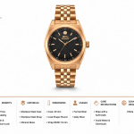 Slazenger Rose Gold Noir Classic Watch MS Department Store Oman