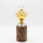 Transparent Acrylic Golden Metal Bakhoor Stand MS Department Store Oman