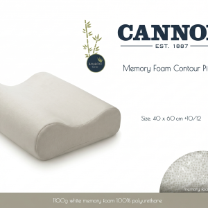 Cannon Memory Foam Contour Pillow  60X40+210 MS Department Store Oman
