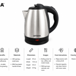 Optima Electric Kettle 1.8L Model CK-2200 MS Department Store Oman