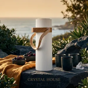 Crystal Teapot Airbag 1 L Off White W/Wd 1*12 MS Department Store Oman