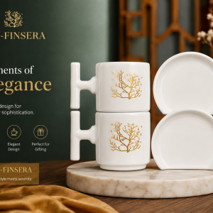Hayat Aiaci Design 2 Pcs Nesscafe  Porcelain  MS Department Store Oman