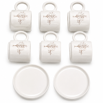 Mix 6 Pcs Nesscafe Cub Set Porcelain  MS Department Store Oman