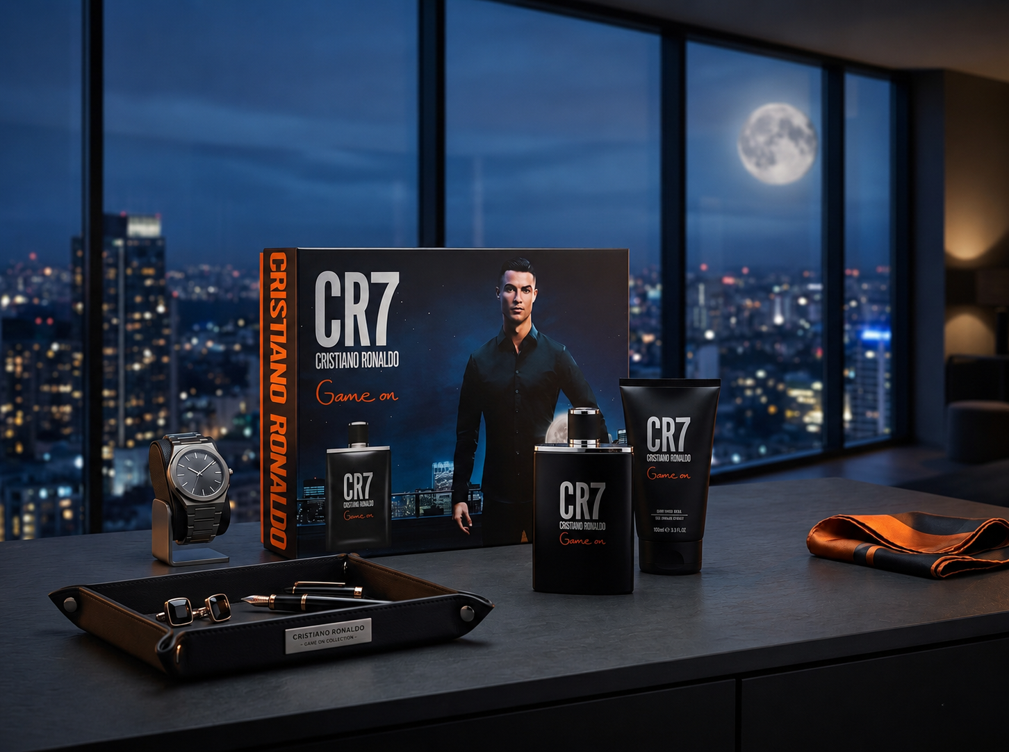 Cristiano Ronaldo Cr7 Eau De Toilette-100Ml+Shower Gel 150Ml + Body Spray 150Ml MS Department Store Oman