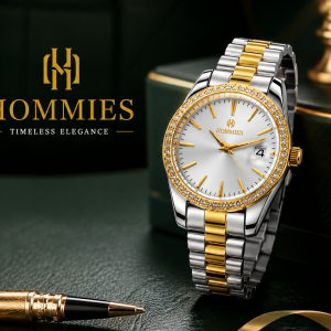 Homies Two-Tone Stone-Set Date Watch MS Department Store Oman