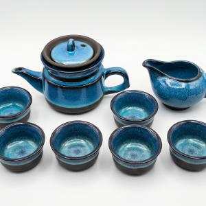 Turkey Coffee Set Navy Blue 11Pcs Set MS Department Store Oman
