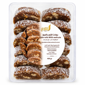 Al-Sharaa Date And Walnut Rolls - 450G MS Department Store Oman