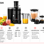 Mebashi 4in1 Juicer Blender Touch Panel (1.5L;85mm;SS) MS Department Store Oman