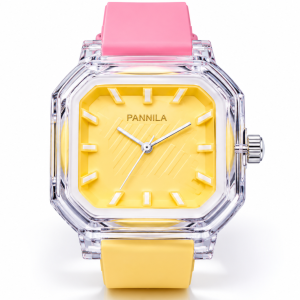 Panmila Transparent Plastic+Yellow Dial MS Department Store Oman