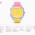 Panmila Transparent Plastic+Yellow Dial MS Department Store Oman