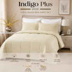 Bedsheet 3Pc Set 160X260Cm Beige  MS Department Store Oman