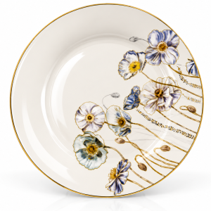 Solecasa Plate 10.5 Printe With Golden Rim MS Department Store Oman