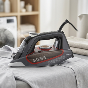 Black+Decker 2200W Steam Iron With Ceramic Soleplate MS Department Store Oman