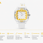 Panmila Transparent Plastic+White/Yellow Dial MS Department Store Oman