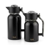 RegalL 1.0 + 1.3Ltr. D W S/S Vacuum Jug Set [Jet Black + Grey] MS Department Store Oman