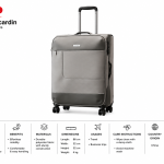 Pierre Cardin Airlite 3 Pcs Soft Trolley 24Lt Gry MS Department Store Oman