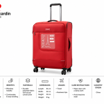 Pierre Cardin Airlite 3 Pcs Soft Trolley 28"Red MS Department Store Oman