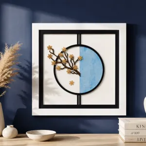 Modern Framed Winter Branch Wall Art MS Department Store Oman