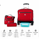 WIRES & WHEELS TROLLEY WITH LUNCH BAG + PENCIL CASE + LUNCH BOX RED MS Department Store Oman