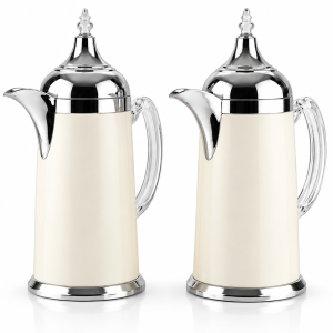 Al Fursan 0.8L+0.8L V.FLASK SET SILVER & WHITE MS Department Store Oman