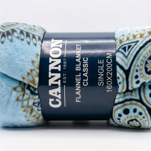 Cannon Flannel Blanket Single 160/200 Cm Prt MS Department Store Oman