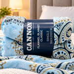 Cannon Flannel Blanket Single 160/200 Cm Prt MS Department Store Oman