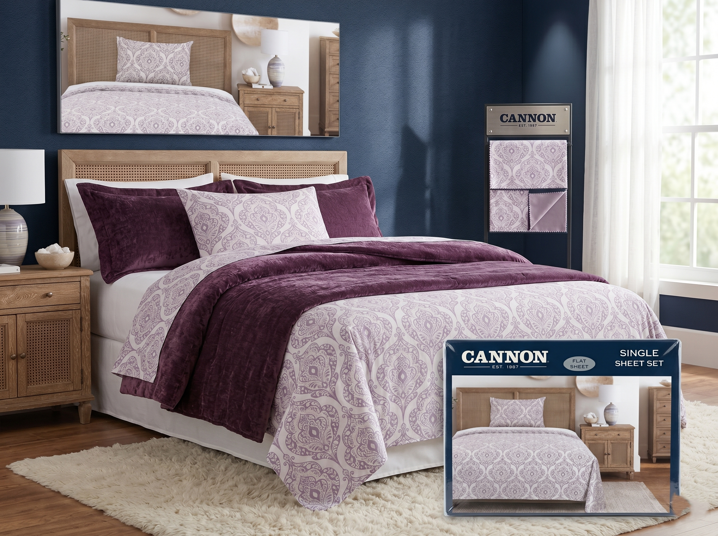 Cannon Bedsheet Single 2Pc MS Department Store Oman