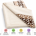 Cannon Wings 81X163 Bath Sheet Towel White MS Department Store Oman