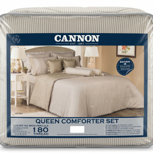 Cannon Stripe Dot Comforter Queen 06Pc MS Department Store Oman
