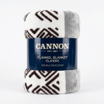 Cannon  Flannel Stripe Roll Blanket Double 200 X 220 Cm MS Department Store Oman