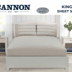 Cannon Bed Sheet Fitted King 3Pc MS Department Store Oman