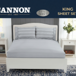 Cannon Bed Sheet Fitted King 3Pc MS Department Store Oman