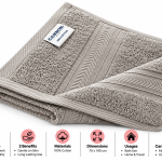 Cannon Bath Towel 70X140 Plain2  L.Grey MS Department Store Oman