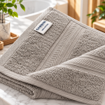 Cannon Bath Towel 70X140 Plain2  L.Grey MS Department Store Oman