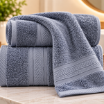 Cannon Bath Towel 70X140 Plain2  City Blue MS Department Store Oman