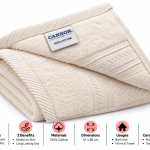 Cannon Hand Towel  41X66 Plain2  White MS Department Store Oman