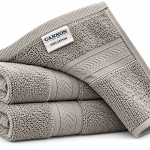 Cannon Wash Cloth 33X33 Plain2 L.Grey MS Department Store Oman