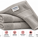 Cannon Wash Cloth  33X33 Plain2  L.Grey MS Department Store Oman