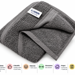 Cannon Wash Cloth  33X33 Plain2  F.Grey MS Department Store Oman
